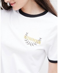 Asos Collection T Shirt With Winner Embroidery