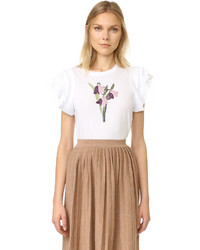 RED Valentino Embroidered Flower Tee