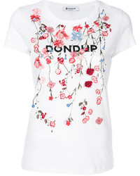 Dondup Floral Embroidery T Shirt