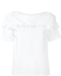 Chloé Frill Embroidered T Shirt