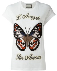 Gucci Embroidered Butterfly T Shirt