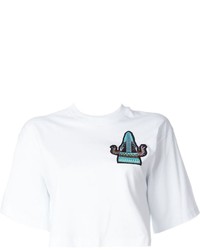 MSGM Embroidered Alligator Wide T Shirt