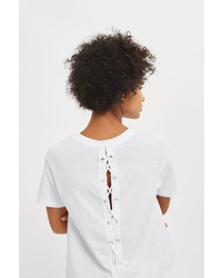 Topshop Never Apart Slogan Embroidered T Shirt