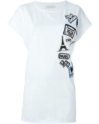 PIERRE BALMAIN Embroidered Patch T Shirt