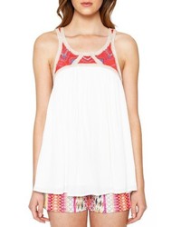 Willow & Clay Embroidered Yoke Tank