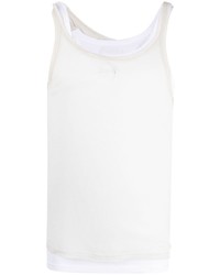 Magliano Logo Embroidered Layered Tank Top