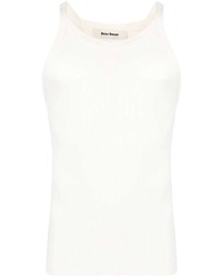 Wales Bonner Logo Embroidered Ribbed Tank Top
