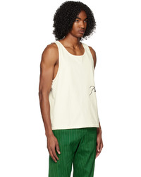 Rhude Off White Embroidered Tank Top