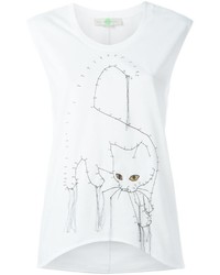 Stella McCartney Embroidered Cat Tank Top