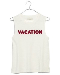 Madewell Vacation Embroidered Tank