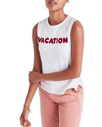 Madewell Vacation Embroidered Tank