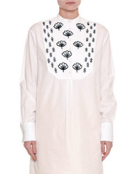Valentino Embroidered Long Cotton Tunic