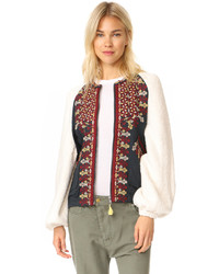 Free People Two Faced Embroidered Jacket