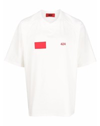 424 Embroidered Logo Oversized T Shirt
