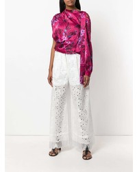 Sacai Heart Embroidered Trousers