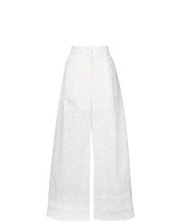Sacai Heart Embroidered Trousers