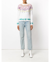 Valentino Floral Embroidered Knitted Top