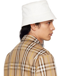 Burberry White Quilted Bucket Hat