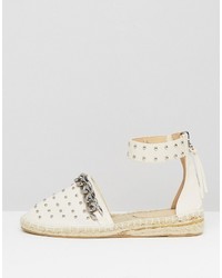 Asos Just A Minute Chain Studded Espadrilles