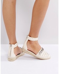 Asos Just A Minute Chain Studded Espadrilles