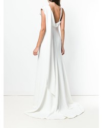 Parlor Asymmetric Neckline Gown