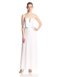 BCBGMAXAZRIA Alyse Strapless Dress With Ruched Skirt