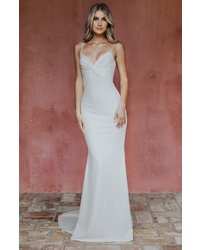 Noel and Jean by Katie May Breathless Twist Bodice Trumpet Gown