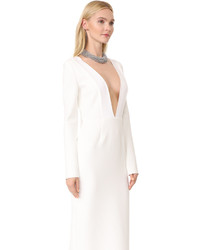 Diane von Furstenberg Deep V Tailored Gown