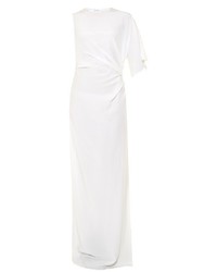 Givenchy Draped Crepe De Chine Gown