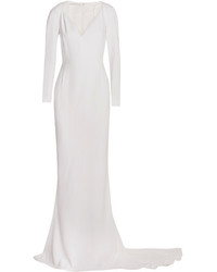 Stella McCartney Layla Stretch Crepe Gown White