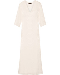 The Row Nusa Wool Blend Matelass Gown Ivory