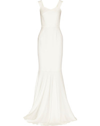 Roland Mouret Orpheus Stretch Crepe Gown Ivory