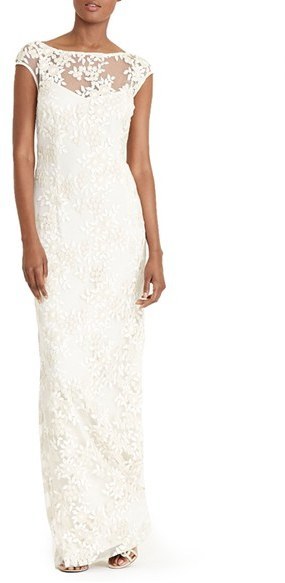 Lauren Ralph Lauren Petite Floral Mesh Gown, $260 | Nordstrom | Lookastic