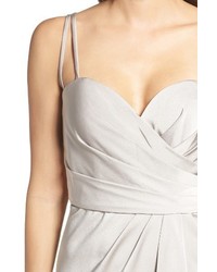 La Femme Ruched Bodice Gown