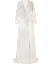 Jenny Packham Sophia Med Sequined Silk Wrap Gown
