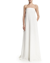 Milly Strapless Banded Trapeze Gown