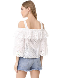 Endless Rose Cold Shoulder Top With Tiered Sleeves