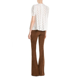 Sly 010 Sly010 Wool Top With Eyelet Trim