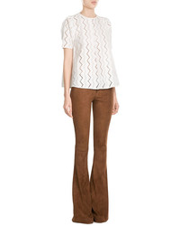 Sly 010 Sly010 Wool Top With Eyelet Trim