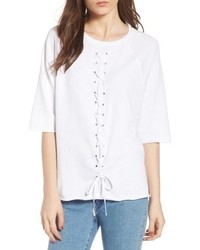South Parade Julie Vertical Eyelets Terry Top