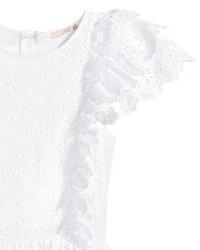 H&M Dress With Eyelet Embroidery