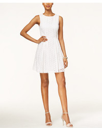Cece By Cynthia Steffe Eyelet Fit Flare Dress