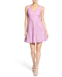 Cupcakes And Cashmere Matilda Eyelet Fit Flare Dress