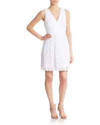 Laundry by Shelli Segal Eyelet Fit And Flare Dress