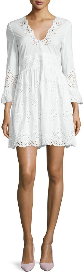 red valentino eyelet dress