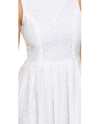 Cupcakes And Cashmere Twirl Eyelet Fit Flare Dress