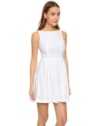 Cupcakes And Cashmere Twirl Eyelet Fit Flare Dress