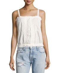 Current/Elliott The Eyelet Lace Tank Top White