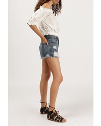 Azalea Off Shoulder Eyelet Lace Top