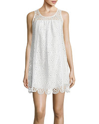 My Michelle Sleeveless Eyelet Lace A Line Dress